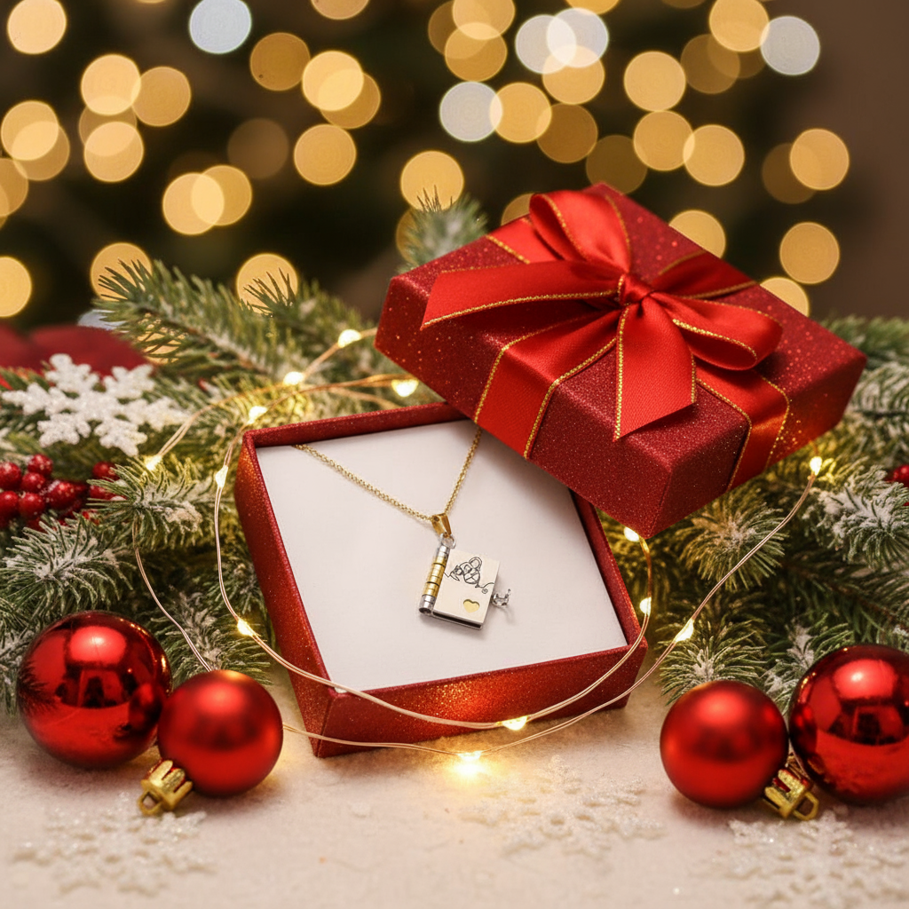 For Granddaughter - The Most Beautiful Christmas Special Chapter Book Necklace