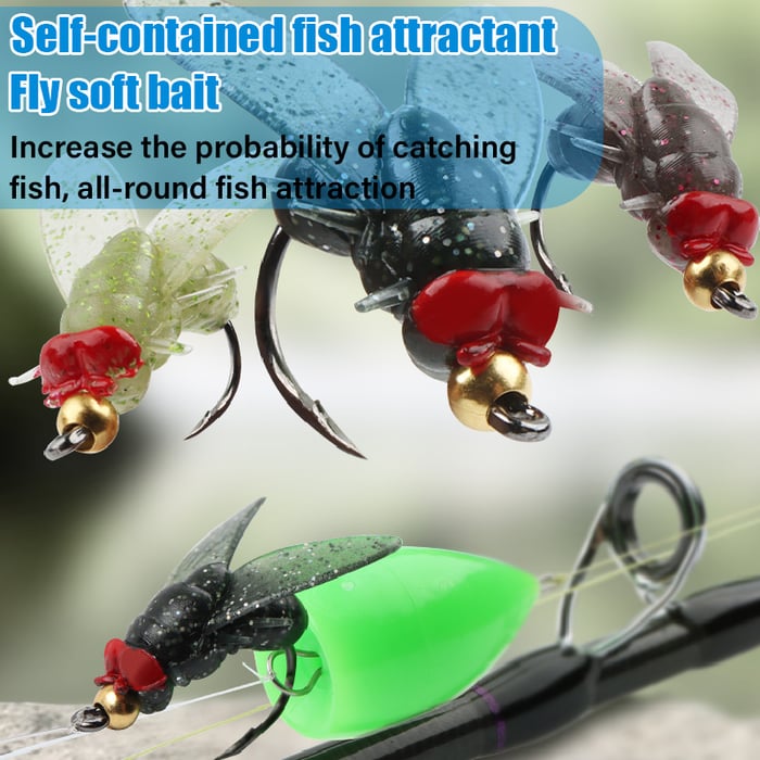 🐟Simulation Fly Fishing Bait Hook🎣